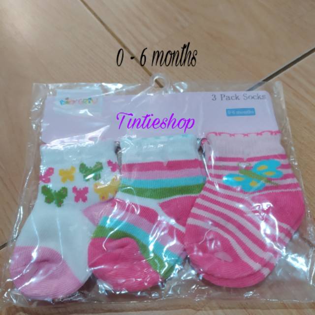 Kaos kaki bayi baby grow  laki laki/perempuan isi 3 pcs