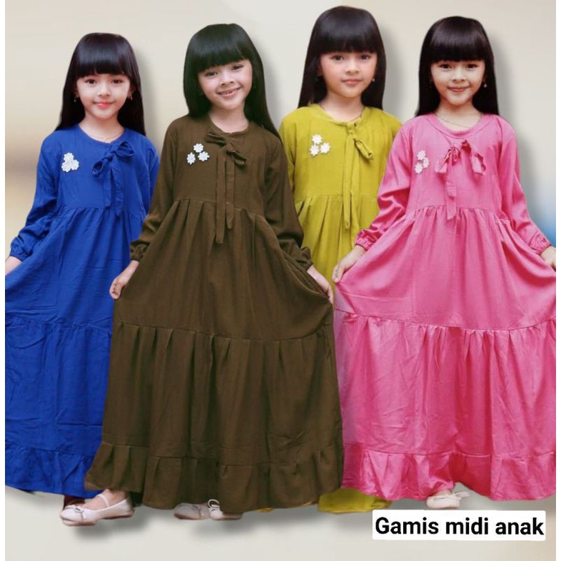 Gamis Anak Princess 3-12 Tahun Model Susun Bahan Voxy Melar Balita Murah Kids Batita Kecil Perempuan Cewe Cewek Remaja Tanggung Baju Pakaian Muslim Setelan Dress Rok Disney Elsa Frozen Gaun Baju Dres TK SD Usia Umur Kelas Bulan 1 3 4 5 6 7 8 9 10 11 18