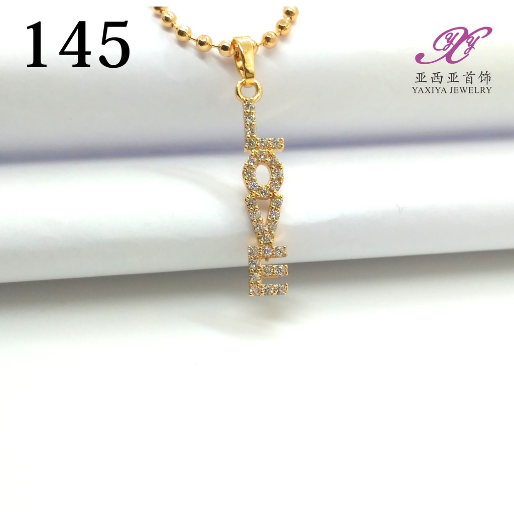 

Liontin Emas Love Permata Perhiasan Lapis Emas 18K Yaxiya Jewelry 145