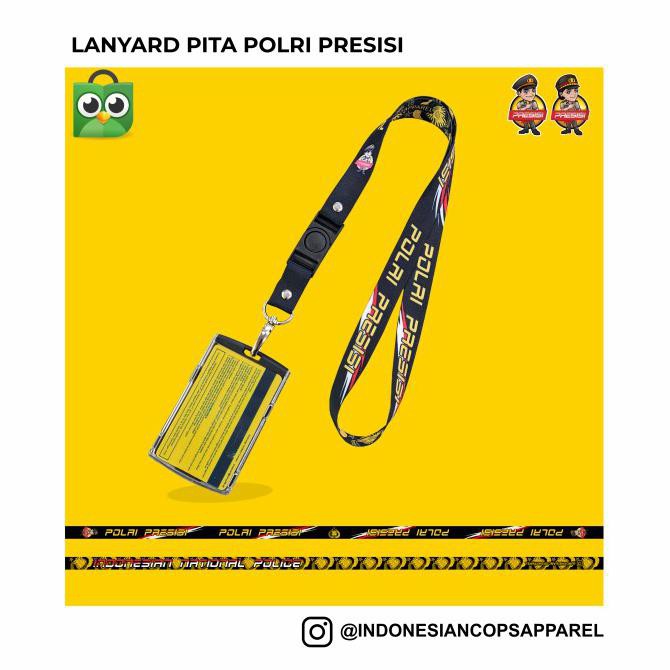 

CUCI GUDANG Lanyard Pita Polri Presisi (Kalung ID Card)