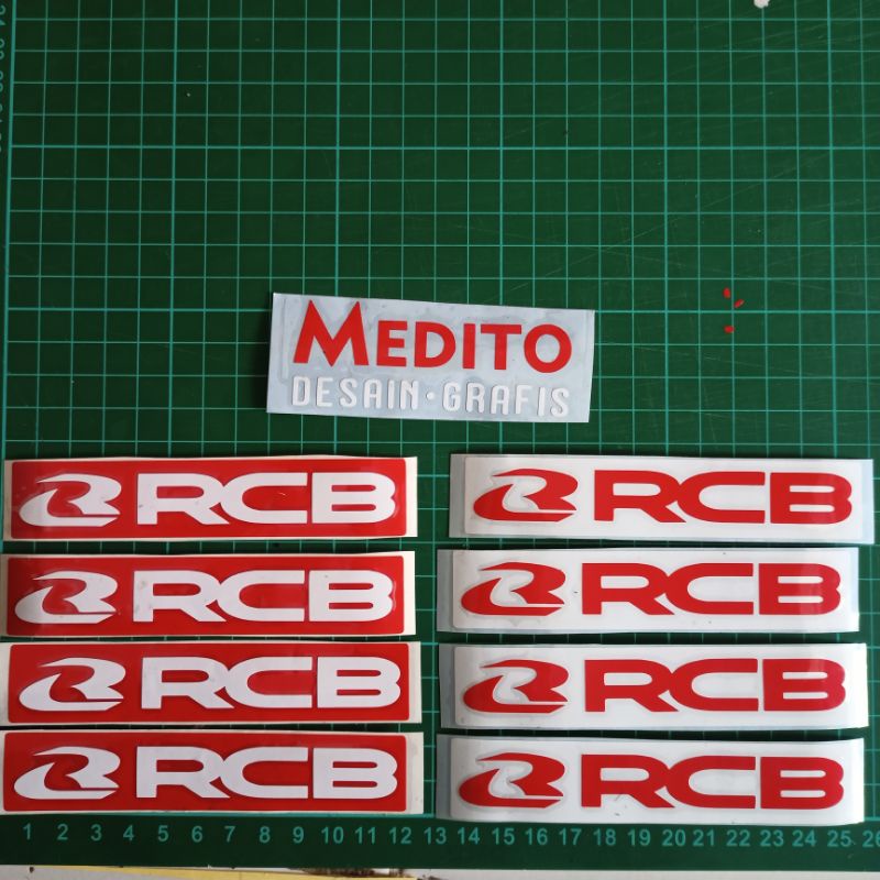 Stiker cutting RCB