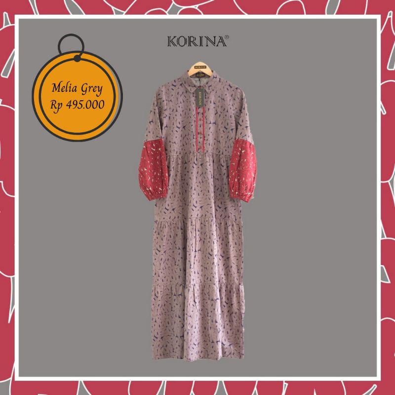 melia dress grey by korina