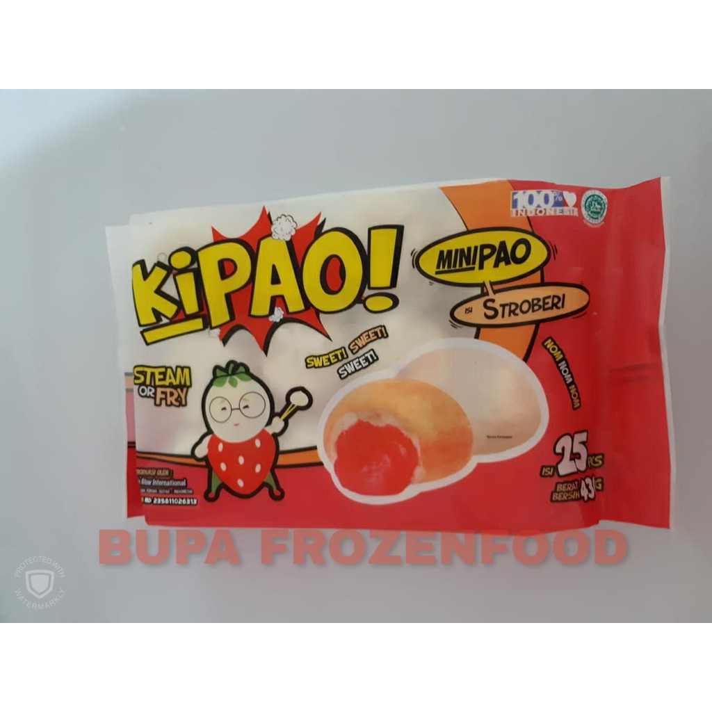 

KIPAO MINIPAO ISI 25 PCS RASA STROBERI - BUPA FROZENFOOD