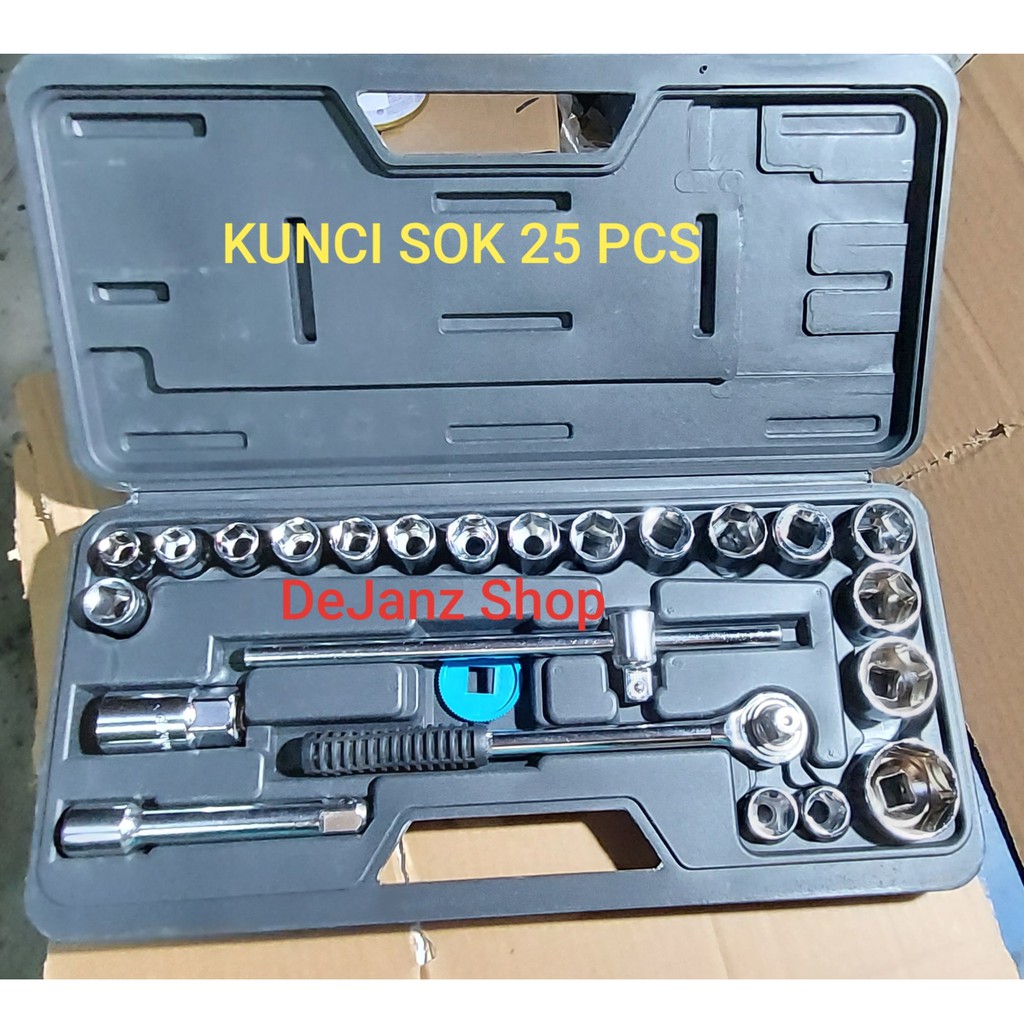 Kunci Shock Set 25 Pc - Kunci Sock Set 25 Pcs - Kunci Sok Set. Socket Wrench Set