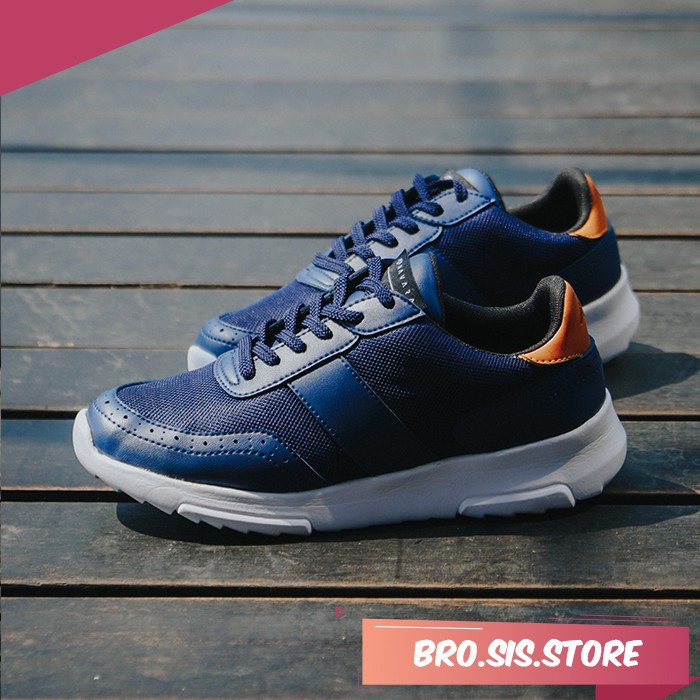 IDEALIST 2.0 NAVY | BROSIS x Navara | Sepatu Sneakers Sepatu Cowok Sneakers Pria Sepatu Kasual