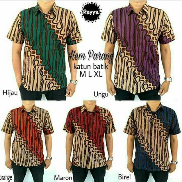 HEM PARANG HEM BATIK MURAH HEM BATIK BUAT PESTA HEM BATIK KONDANGAN HEM COWOK