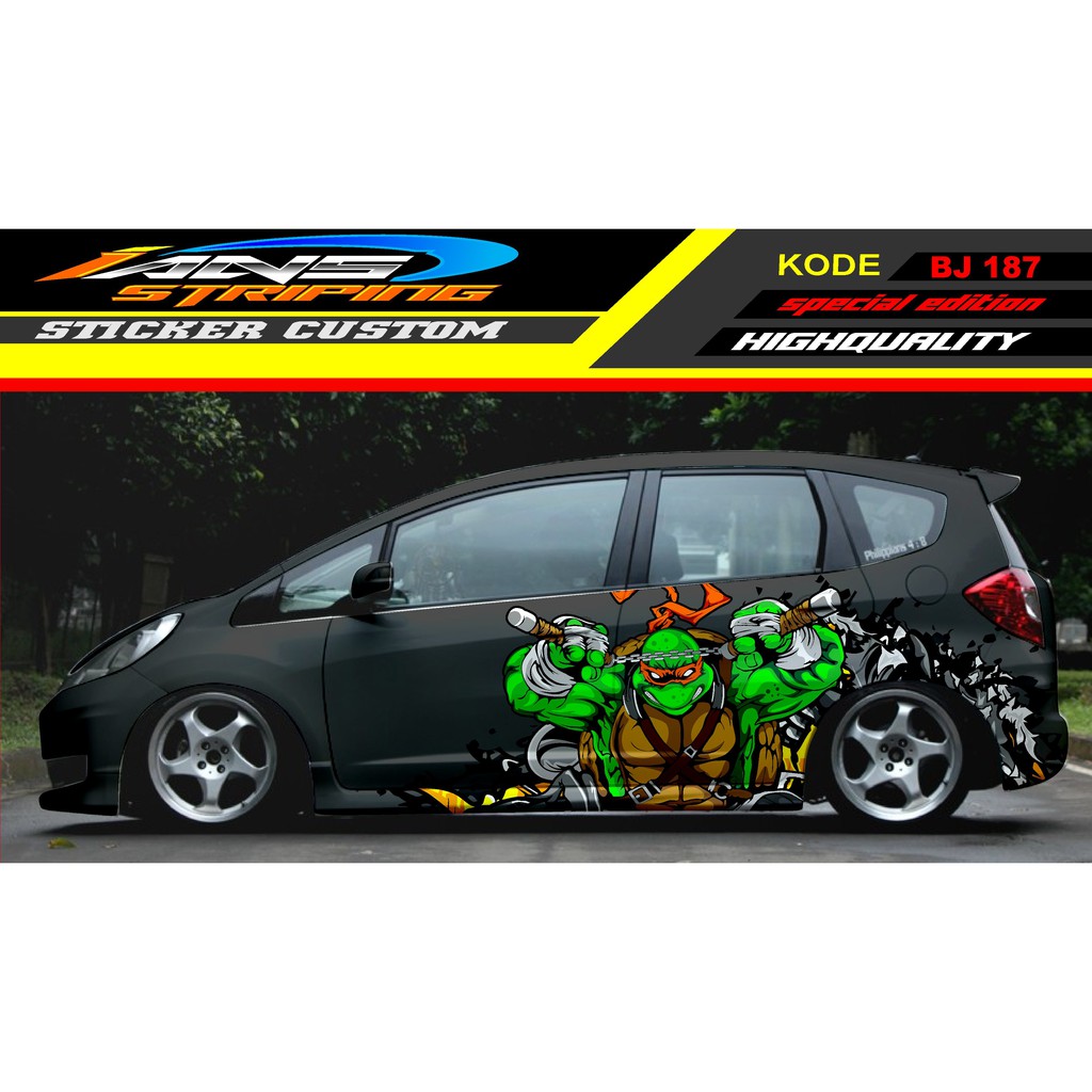 STICKER DECAL HONDA JAZZ / TICKER HONDA JAZZ / STICKER DECAL MOBIL JAZZ / DECAL STICKER MOBIL HONDA