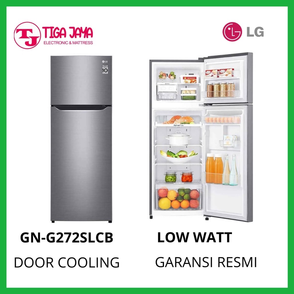 LG GN G272SLCB KULKAS 2 PINTU INVERTER LG GNG272SLCB