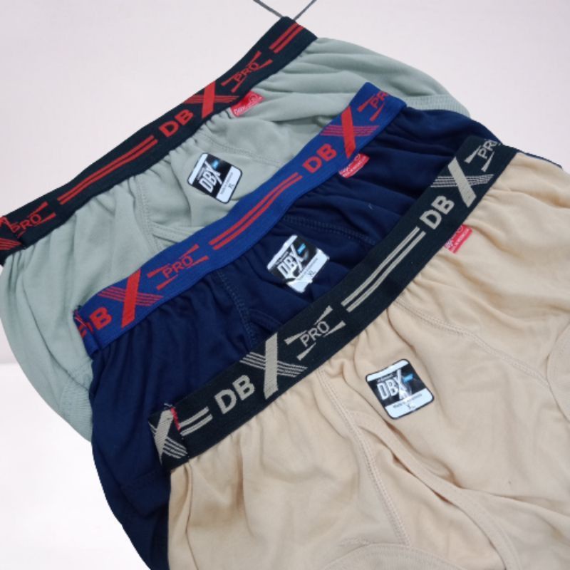 (3PCS) DBX PRO CELANA DALAM COWOK L - XXXL TANPA PAKAI KOTAK