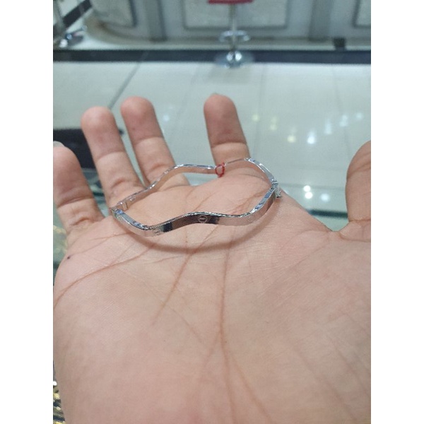 gelang bangle carti* emas putih new