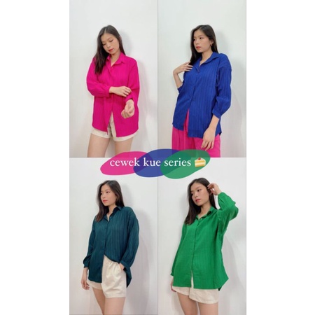 SHIRT KEMEJA LADY CRUSH CEWEK KUE SERIES