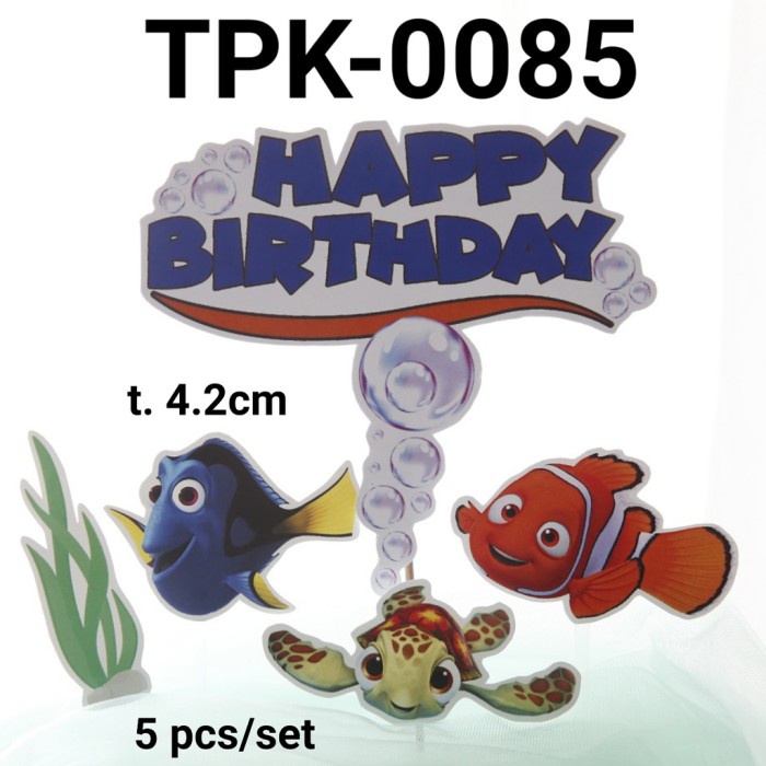 

TPK-0085 CAKE TOPPER KERTAS HIASAN KUE NEMO DORY TERMURAH
