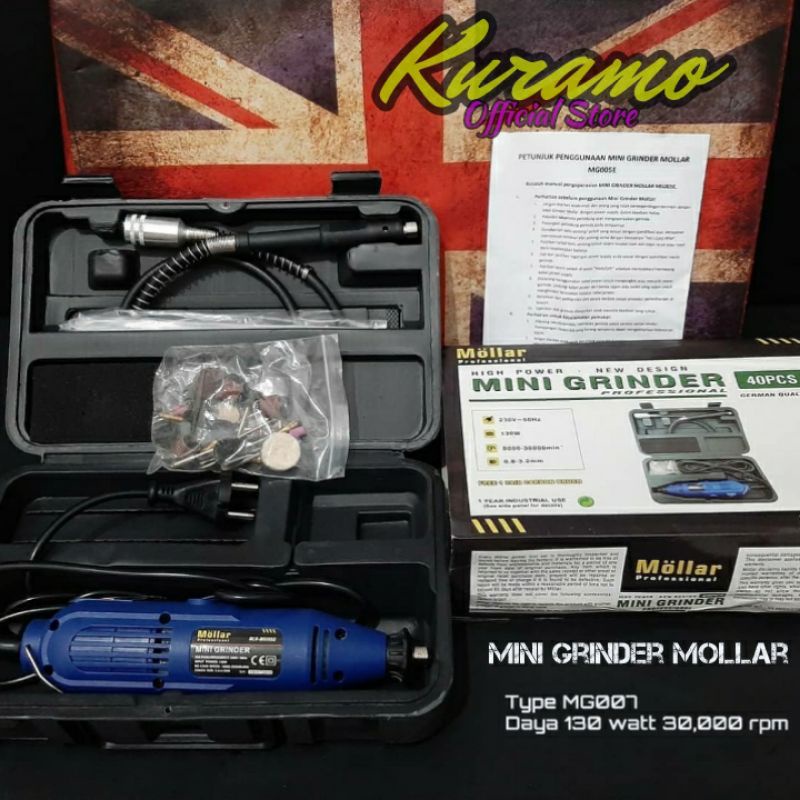 Bor Tuner Gantung / Mini Die Grinder Set 40 Pcs Mollar / Tuner Set / Gerinda Bor Mini / Bor Tuner Fl