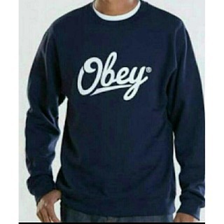 Sweater OBEY BIG SIZE M L XL 2XL 3XL 4XL 5XL /Navy All Size/Fleece Cotton Premium CWO CWE