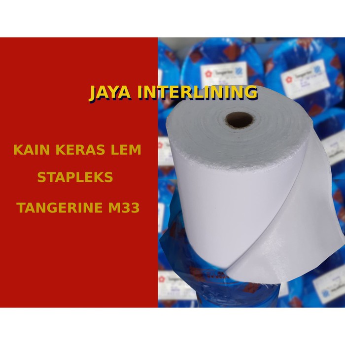 

TERMURAH KAIN KERAS INTERLINING LEM M33 TANGERINE STAPLEKS