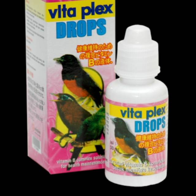 vita plex drops vitamin burung lovebird obat vitaplek drop murai kacer anis sehat