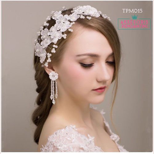 [TOKO TERPERCAYA]  TIARA WEDDING HEADPIECE AKSESORIS PENGANTIN HAIRBAND TPM015