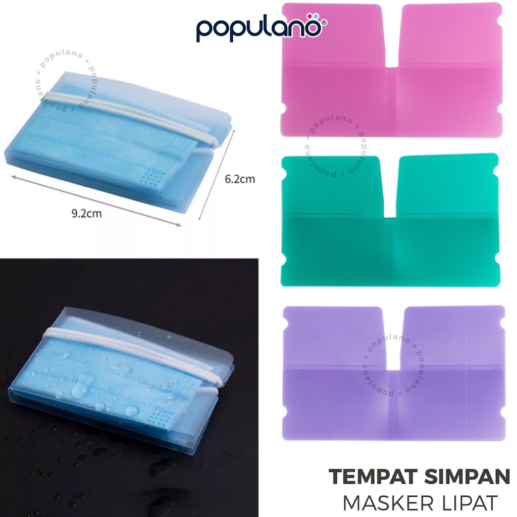 Pouch Masker Lipat Penyimpan Foldable Mask Anti Bakteri Tempat Simpan Face Mask Holder