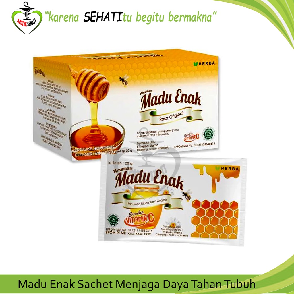 Madu Enak Herba Sachet Menjaga Daya Tahan Tubuh