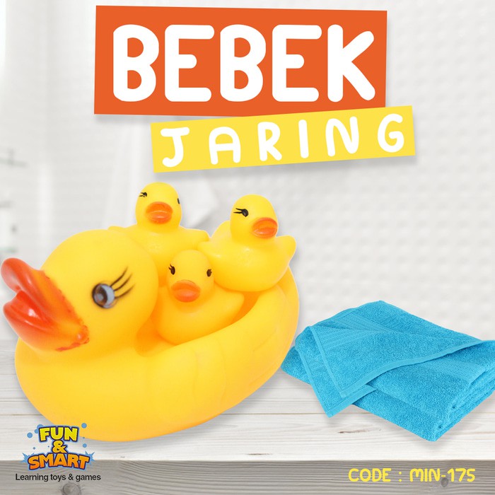 MAINAN ANAK BEBEK JARING BEBEK MANDI KARET