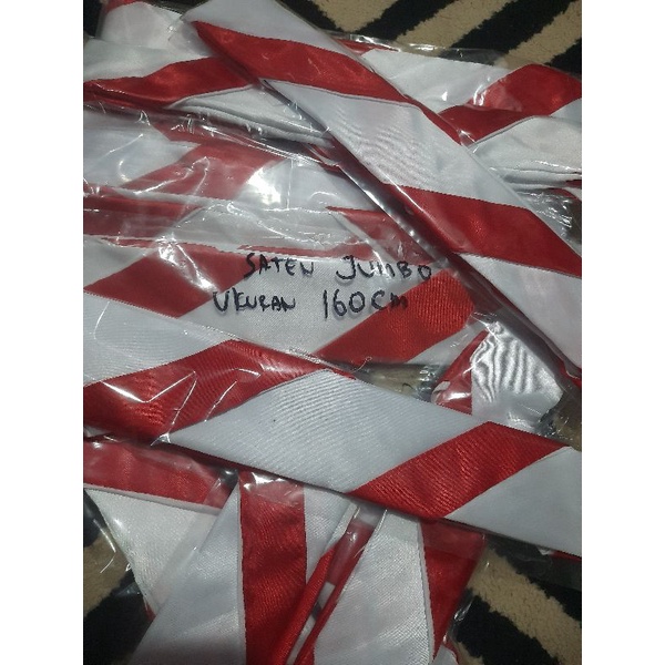 Hasduk Pramuka Pembina uk150cm bahan Saten super-Jumbo saten uk 170cm