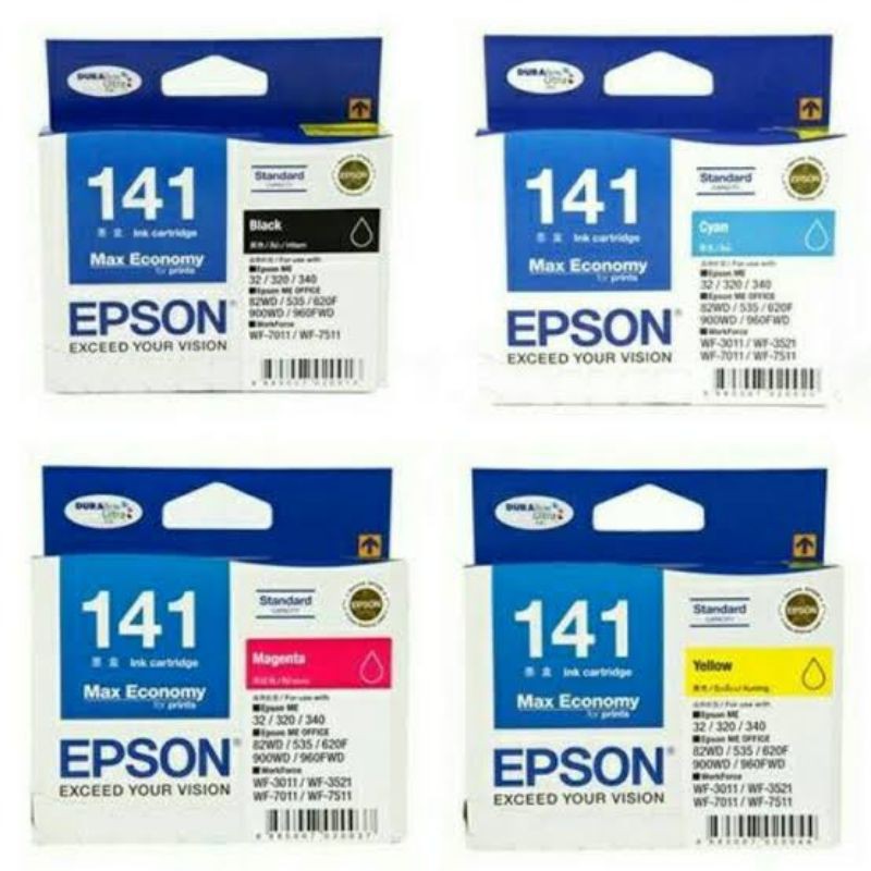 tinta cartridge Epson T 141 black + color original for Epson ME 32 / 320 / 340