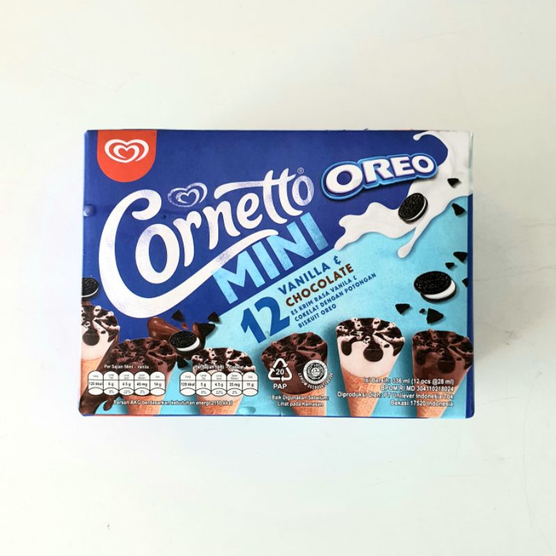 Walls Cornetto Mini Oreo isi 12 pcs