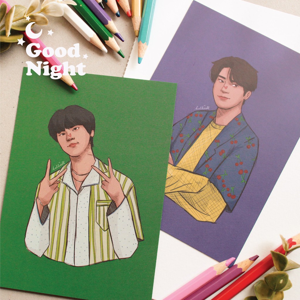 

H&D (Hangyul Dohyon) Good Night Artprint Postcard