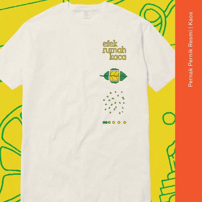 Tshirt Efek Rumah Kaca - Kuning (putih)