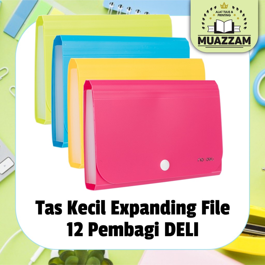 

DELI Tas Kecil Expanding File 12 Pembagi A6-13P 5561