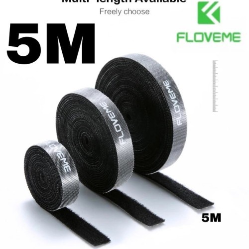 

FLOVEME 5m Circle Velcro Strap Cable Winder Organizer Original