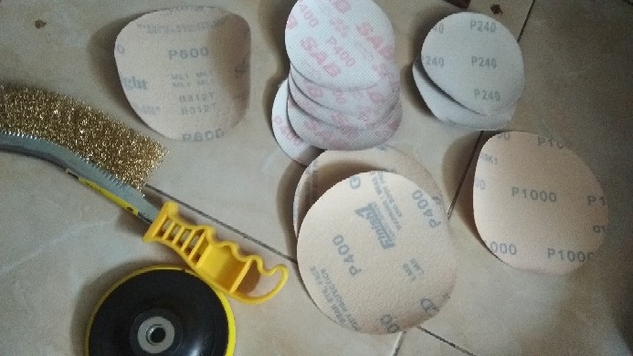 Amplas Bulat Velcro Gold 5 Inch Grit 600 - Amplas Tempel