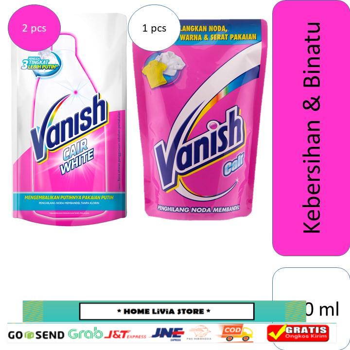 Vanish White Pouch 2 x 750 mL + Vanish Pink 750 mL