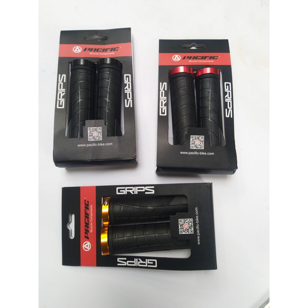 Handgrip Sepeda MTB Pacific D313 Golok Single Lock Hitam Grip Pacific