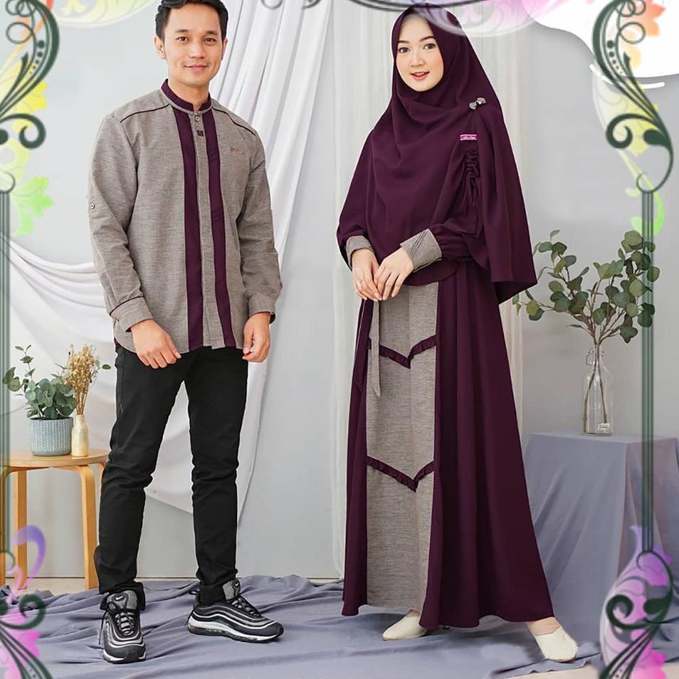 [KODE PRODUK TGQFP6372] CP Lovisa Couple Pria Wanita Baju Pasangan Gamis Dan Koko / Couple Pesta Resepsi Kondangan