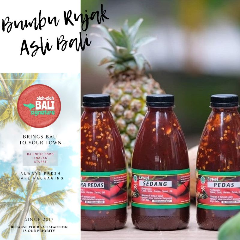

Bumbu Rujak Asli Bali (Level Tidak Pedas/Sedang/Pedas/Extra Pedas)