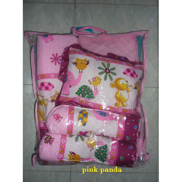 Kasur Mini, Motif Bahan Busa Polyster Harga Grosir 1 Bantal Biasa 2 Guling 1 Matrass