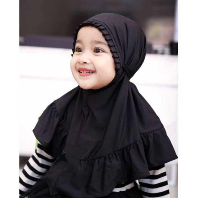 Jilbab Anak KCB Lipit Allsize 0-3 Tahun Hijab Anak Lucu Kerudung Anak Terbaru