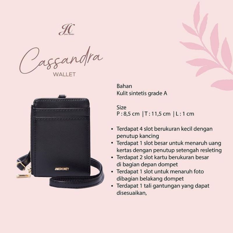 

TEMPAT KARTU GANTUNG KALUNG WANITA PRIA CASSANDRA WALLET JIMSHONEY