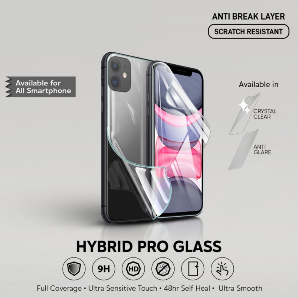 PL Antigores Hydrogel Vivo Y01 Y02 Y75 Y21T Y33T V27 V27e V27 Pro Full Cover Hybrid Pro Glass Screen Protector Auto repairing