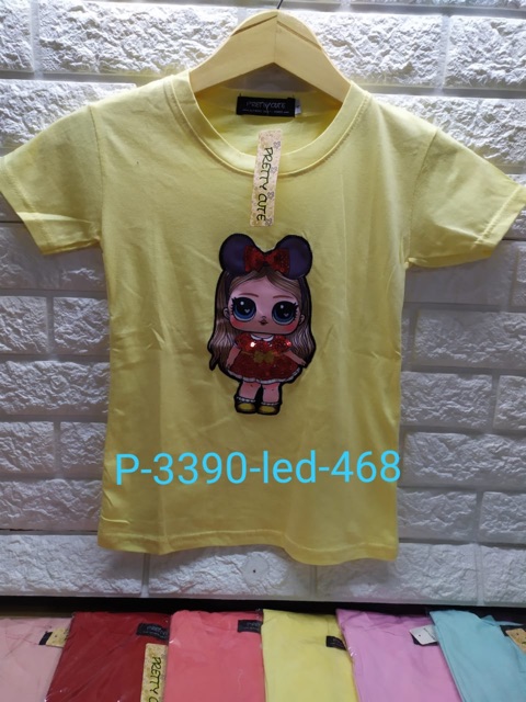 KAOS LED ANAK PROMO 3 PCS = 98.000 / KAOS LAMPU COWOK CEWEK