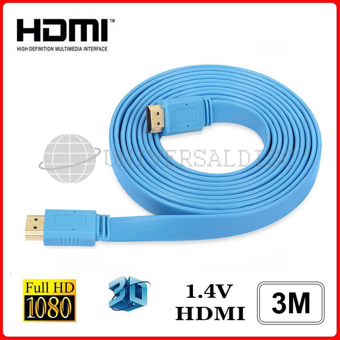 Kabel HDMI Flat 3M Ver. 1.4