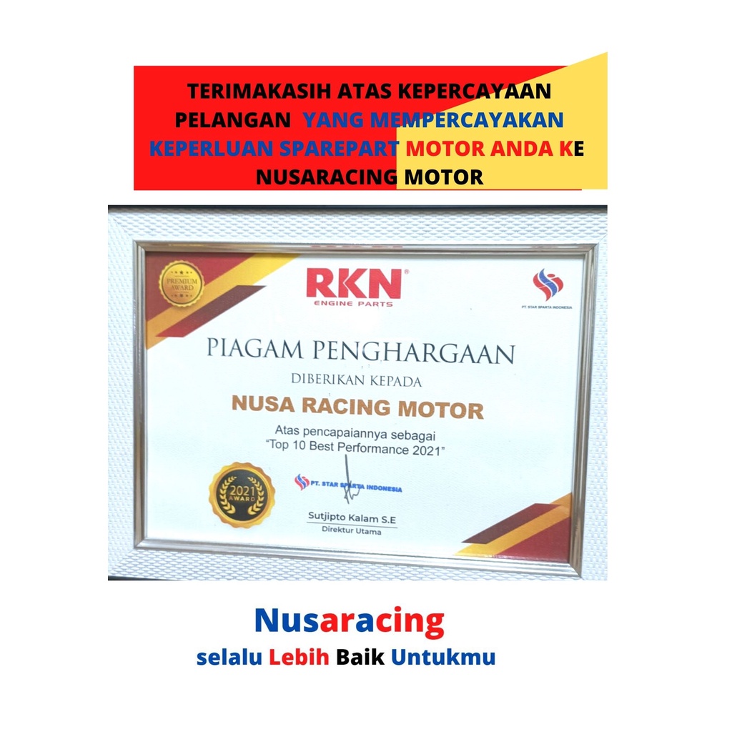 PISTON KIT YAMAHA FIZR STD 50 100 150 200 RKN JAPAN KUALITAS DIATAS FIM DAN NPR-2