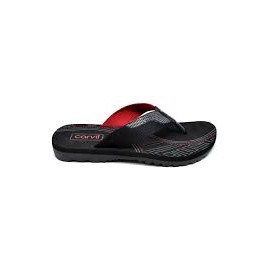 (CARVIL PRIA ) Sandal Carvil Arven Black Red Size 39-43 / Sandal Casual Pria / High Qual