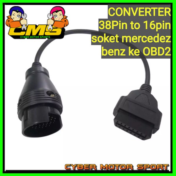 konverter OBD2 16pin ke 32pin. mercedez benz. obd2 mercy. soket