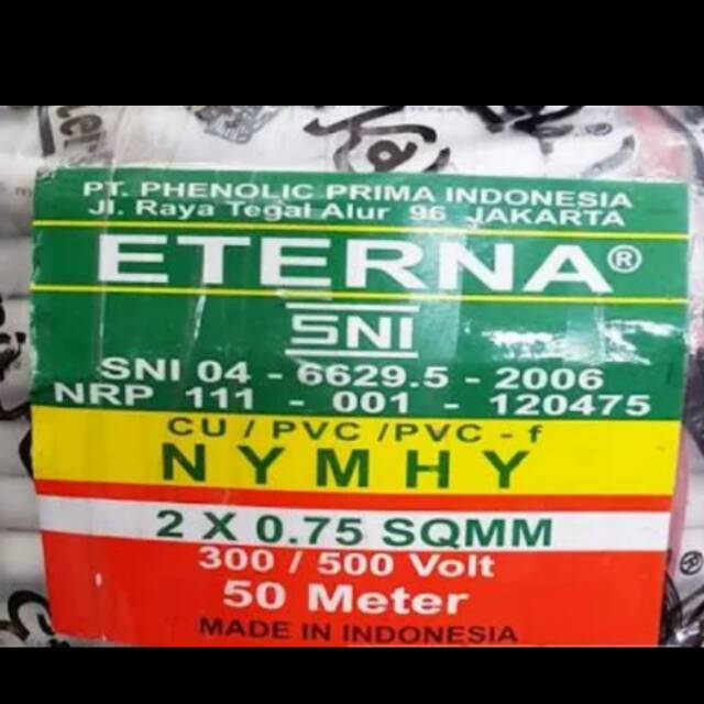 Kabel ETERNA NYMHY 2x0,75mm