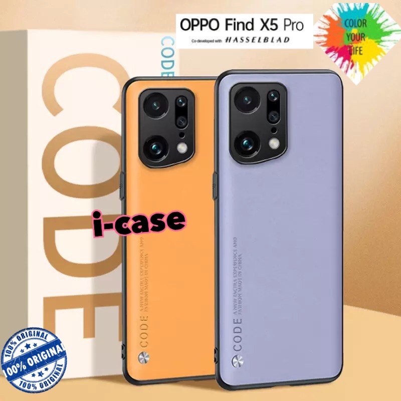 Find X5 Pro 5G Soft Case Leather CODE casing Cover Oppo FindX5 PRO5G