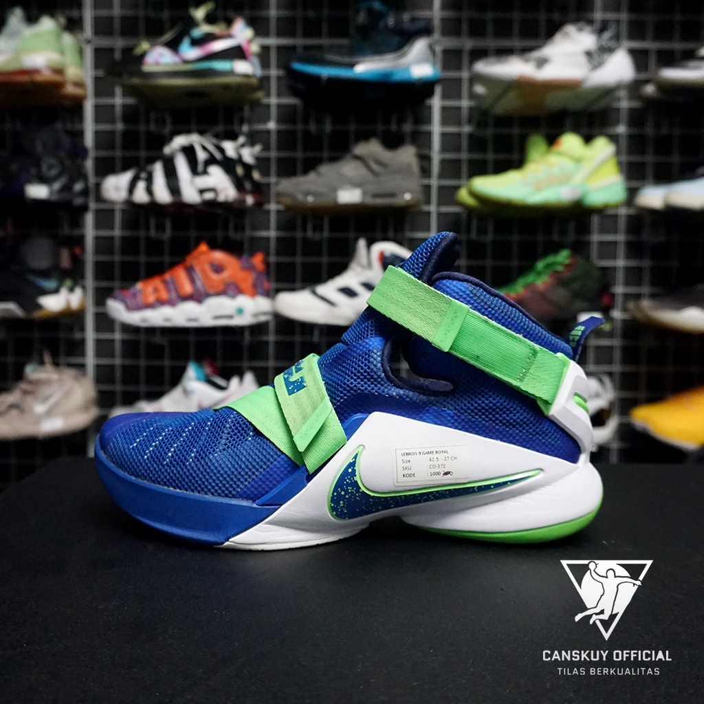 Sepatu Nike Lebron 9 Game Royal dan Retro 11 size 45