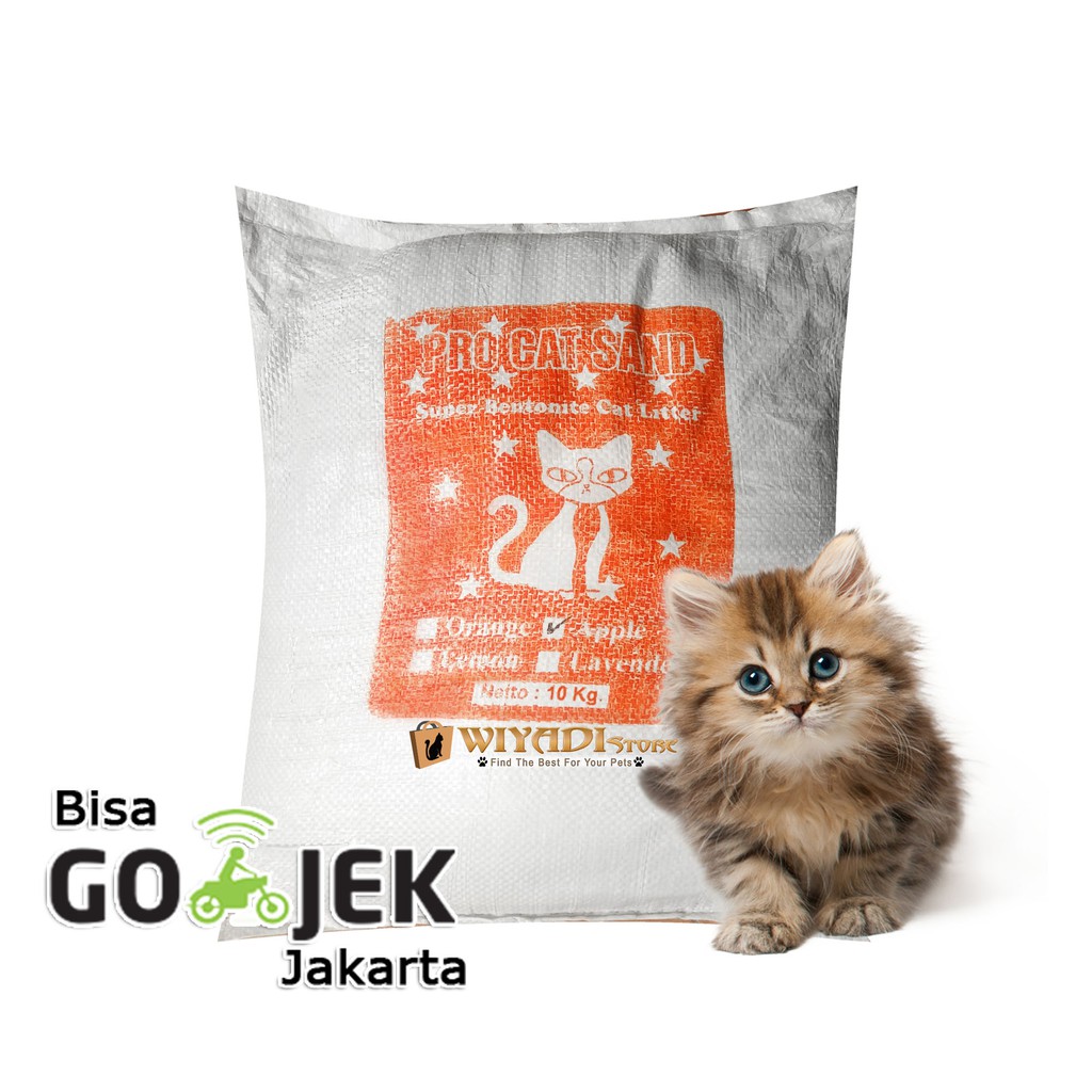 Pasir Gumpal Wangi Kucing 1 Karung - Pro Cat Sand 10 Liter