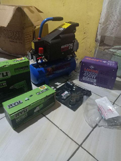 Paket Bor Tangan 10mm Rdr10-3re Grenda Tangan 4 Rsg100-3 Set Ryu